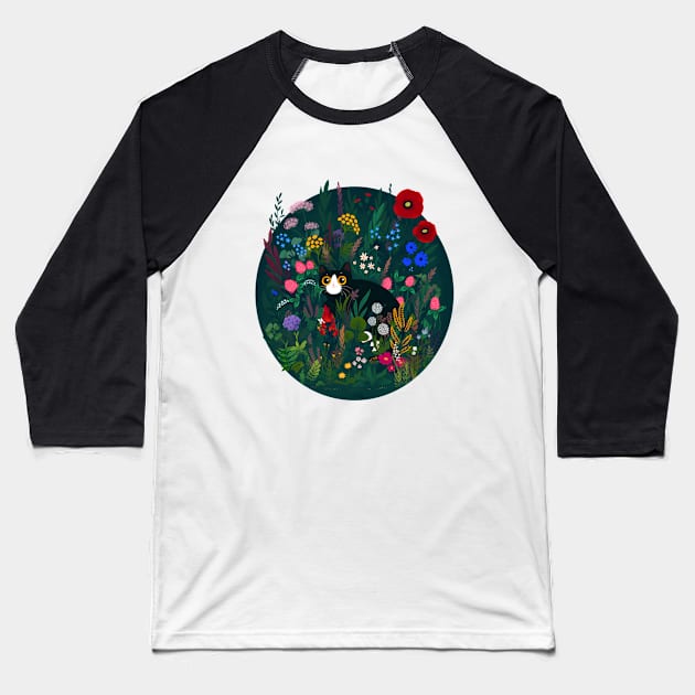 Among wildflowers Baseball T-Shirt by hellocloudy